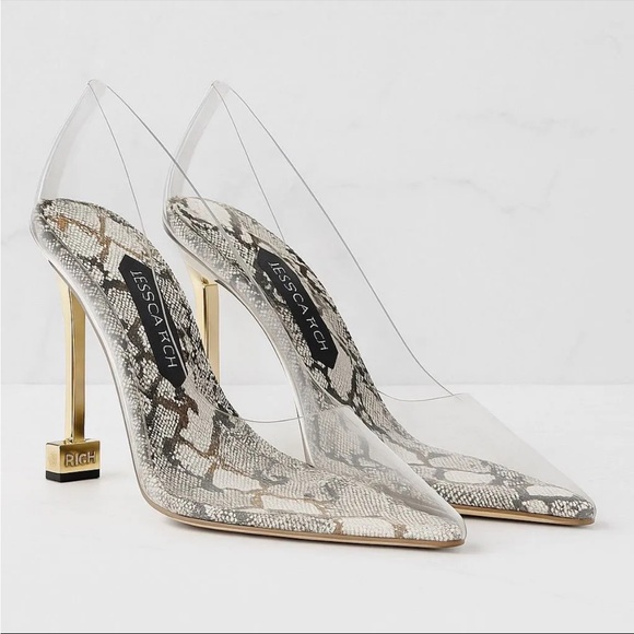 JESSICA RICH “SO FANCY” STILETTO 120 MM | SNAKESKIN size 38 - Picture 1 of 6